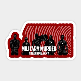 Military Murder Photo Lineup Sticker